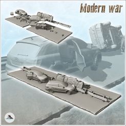 1-PREM.jpg STL file Carcass of Audi Q5 and modern cars on road (7) - Cold Era Modern Warfare Conflict World War 3 Afghanistan Iraq・3D printing design to download