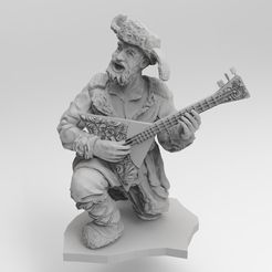 untitled.131.jpg Free STL file Balalaika bard・3D printer model to download