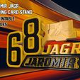 Jagr-drzak_6.jpg Jaromir Jagr Trading Card Stand - 3D printable