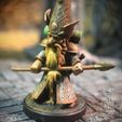 Photo-Oct-22-2024,-2-57-19-PM.jpg Gnome with Spear, Fantasy Tabletop RPG Miniature or Garden Gnome Statue
