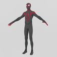Renders0018.png Spiderman Miles Morales Spiderverse Textured Lowpoly