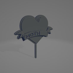 Captura-de-pantalla-2023-05-03-083013.png OBJ file Mother's day cake topper・Design to download and 3D print