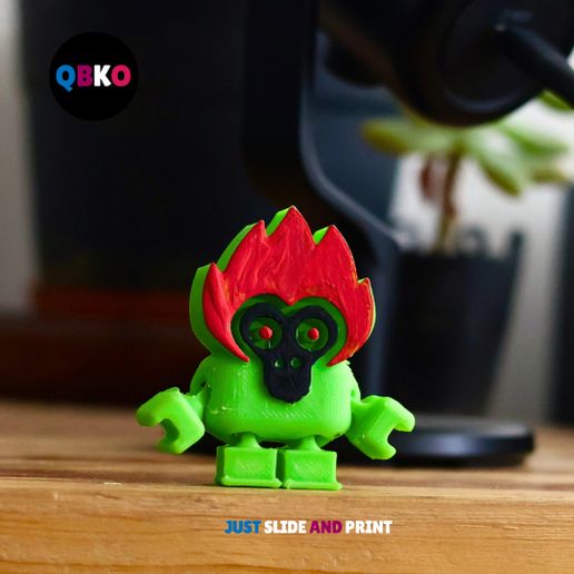 4.jpg FLEXI 3D Desktop fidget crazy monkey (Imprimir no local)