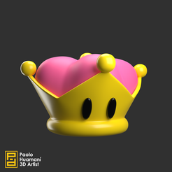Final1.png Datei STL Bowsette-Krone・Design für 3D-Drucker zum herunterladen