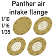 front.png Panther / jagdpanther air intake flange.1/10, 1/16 and 1/35