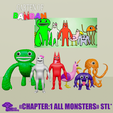 22222.png Garten of Banban All Monsters PACK from Chapter 1 - 3D Models STL*