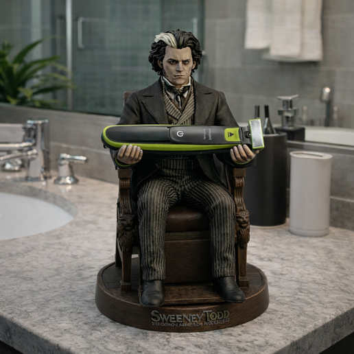 Barbeiro Sombrio – Suporte Artístico para Barbeador