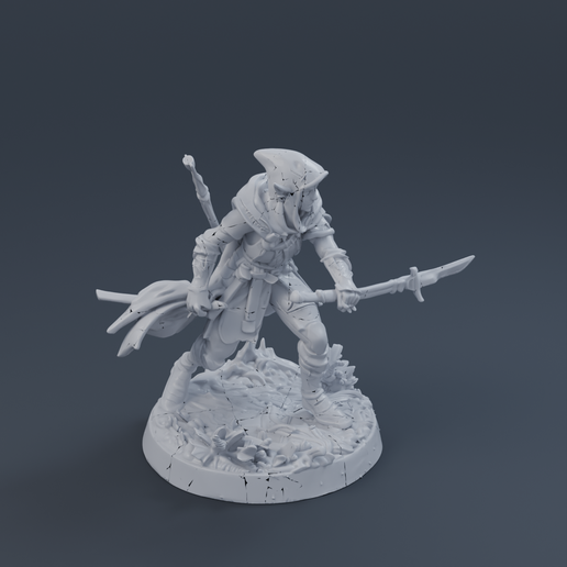 Wood Elf Scout II 3D printable STL miniature