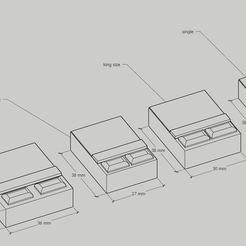 bed-2.png Datei 3D ARCHITEKTURMODELLE in den Maßstäben 1/100 und 1/50 (MÖBEL/KÜCHE/ SCHLAFZIMMER/WOHNZIMMER)・Modell für 3D-Druck zum herunterladen