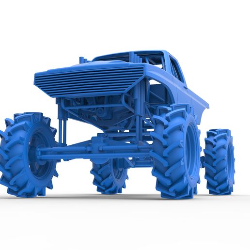 53.jpg Archivo 3D Diecast Mud truck 2 Escala 1:25・Modelo imprimible en 3D para descargar, CosplayItemsRock