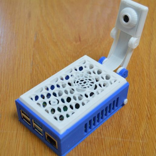 5e3e740c96e66eaa2f7d5eb56cfd6b07_display_large.jpg Download free STL file Raspberry Pi 4 Case with Camera and Stand • 3D printer design, Tipam