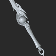 Render9.png Genshin Impact Zibai Sword 3Dprint