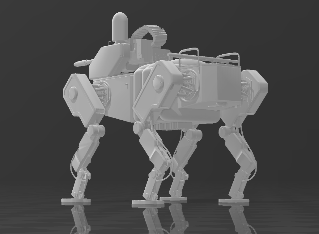 STL file Battlefield 2042 Robot Dog・3D print design to download・Cults