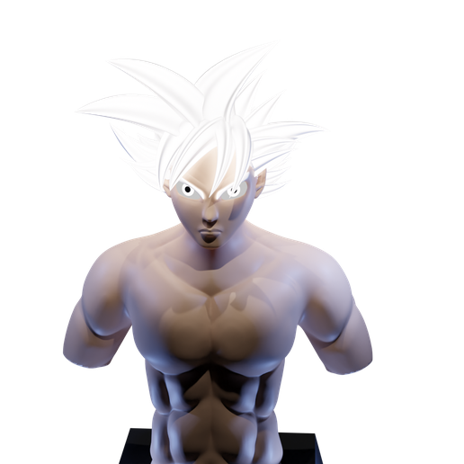5.png Modèle de buste sculpté en 3D du fils Goku de dragon superball super
