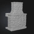 3.png Mittelalterliche Feuerstelle aus Stein - 3D Druckbares Diorama & Tischdekoration