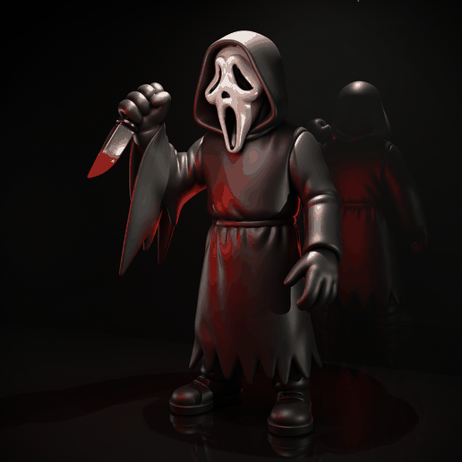 🎃 SCREAM | GHOSTFACE FIGURE・ STL File for 3D printing・Cults