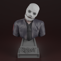 Kiyo3D-Corey-Taylor-Mask.png Файл STL Бюст Кори Тейлора из Slipknot с маской・Шаблон для 3D-печати для загрузки