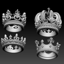 7695780.jpg STL-Datei Krone・Modell für 3D-Drucker zum Herunterladen
