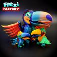 Flexi-Factory-Toucan_05.jpg Flexi Factory Toucan  (with 3mf)