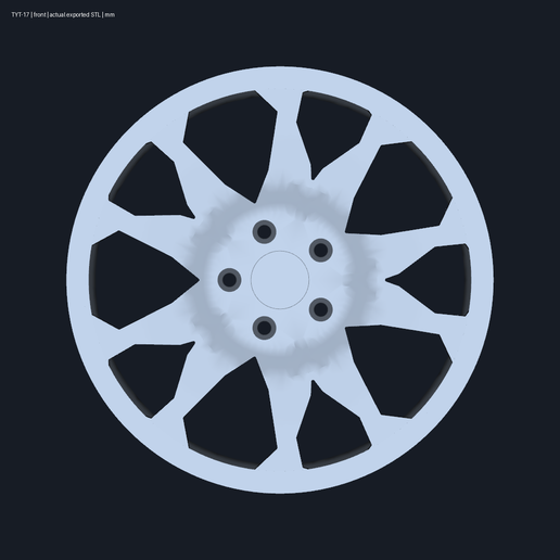 TYT-17 C-HR kinked Y decorative wheel