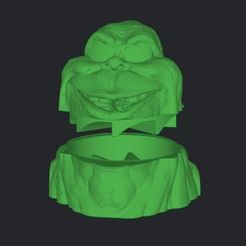 Captura-de-Pantalla-2023-09-30-a-las-17.39.10.jpg STL file GRINDER SLIMER SMOKED SPECIAL HALLOWEEN CUT-KEYED GRINDERKING 70X73X60 MM EASY PRINT PRINT IN PLACE FDM.・3D print object to download