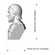 Kyuros_measurement_front.png Cyrus the Great 3D Printable Bust 3D print model