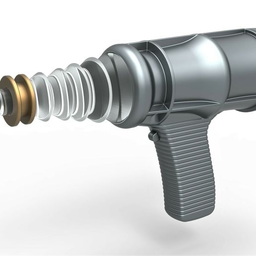 1.jpg Archivo 3D Pistola láser de la película Planeta Prohibido 1956・Diseño de impresora 3D para descargar, CosplayItemsRock