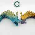 il_fullxfull.5826879981_6in0.jpg Articulated Koi Dragon by Cobotech, Articulated Dragon, Desk/Home Decor, Cool Gift