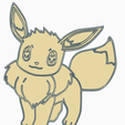 Eevee_Top.png Lámpara LED inspirada en Eevee con base grabada (#133)