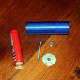 IMG_2132.JPG Free STL file 18650 Cell to 2x C-Cell Battery Adapter・3D printable model to download