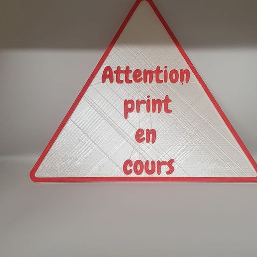 Free STL file Attention print in progress 🎨 ・3D printer model to ...