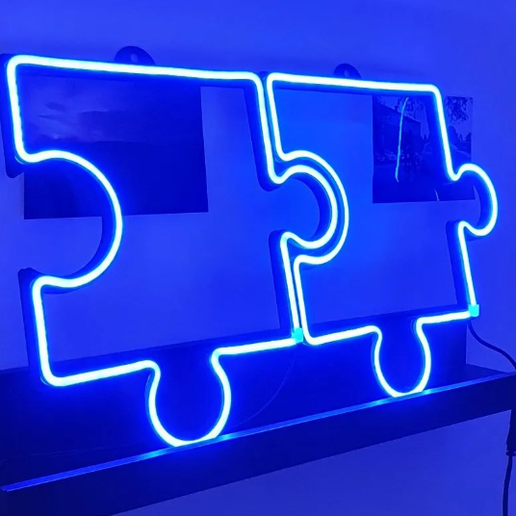 puzzle.png Puzzle Neon LED frame 300mm