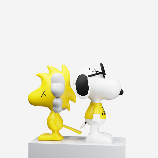 🗿 Kaws Snoopy x Woodstock・ STL File for 3D printing・Cults