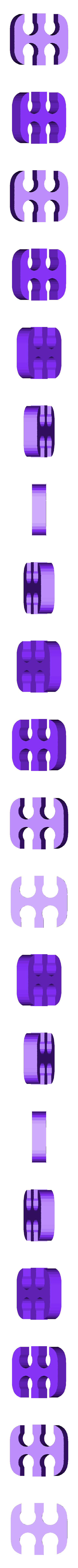 2x2_open.stl スリーブ付きカスタムPCケーブル用ケーブルコーム