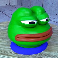 6c679e5ab281464371ec4aea624992a2_display_large.jpg Free STL file Pepe the frog・3D printing idea to download