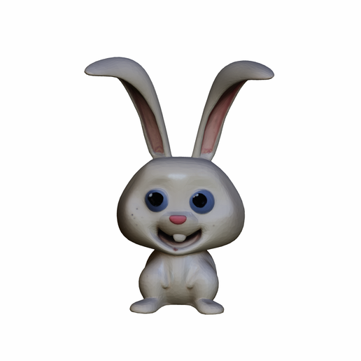 STL file rabbit Cute Snowball 🐇 ・3D print object to download・Cults