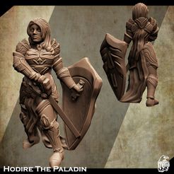 3d-printable-paladin-miniature-2.jpg Support Free Paladin Miniature Hodire The Paladin