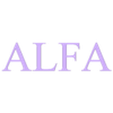 ALFA.stl TACTICAL MILITARY PATCH / PATCH / AIRSOFT BADGE