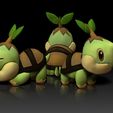 Turwig01.jpg Покемон Тертвиг -3 варианта -3d модель для печати