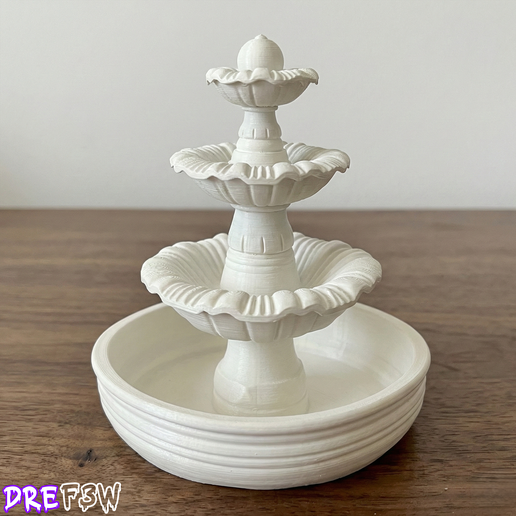 Classic Three-Level Fountain for Dioramas and Scale Models