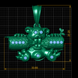 dimension.png Beaver Pendant 3D printable  Model