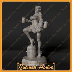001.jpg STL file Nutshell Atelier - Barmaid (NSFW)・3D printer design to download
