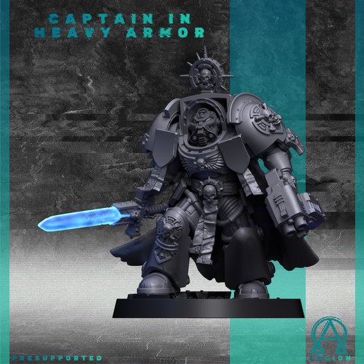 CAPTAIN IN HEAVY ARMOR [PRE-SUPPORTED].