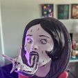 junji-ito-inspired-slug-girl-wall-sculpture-3d-printed-2.jpg Junji Ito Inspired Slug Girl Bust