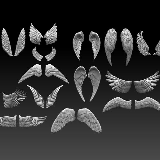 🐦 wings・ STL File for ・Cults
