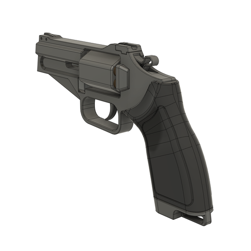 sam_revolver-1.png Death Stranding - Modelo 3D de Sam's Revolver