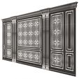 Wireframe-3.jpg Boiserie Classic Wall with Mouldings 018 White