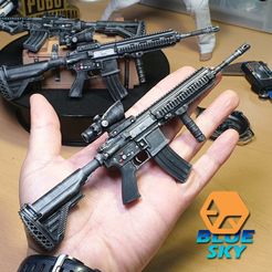 MyMiniFac_001.jpg STL-Datei 4x Scope & Vertical Fore grip kostenlos・Objekt zum Herunterladen und Drucken in 3D