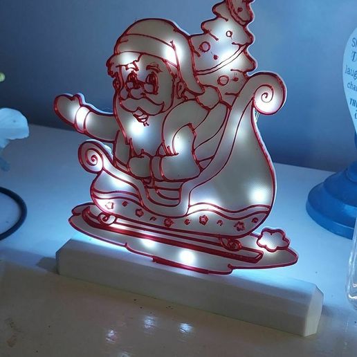 lamp santa claus 3D model