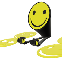 Emoji_Smile_PS_02.png 3D file Emoji Style Phone Stand Bundle, With 5 Interchangeable Faces- Instant Download - No Supports Needed・Model to download and 3D print
